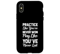 Practice Like You've Never Won Play Like You've Never Lost Case for iPhone X/XS