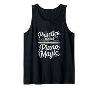 Practice Makes Piano Magic Music Pianist Tank Top