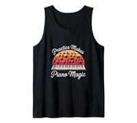 Practice Makes Piano Magic Music Teacher Student Tank Top