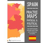 Practice Maps, Spain: Learn Spanish geography with our physical and political blank maps of Spain and its Autonomous Communities.