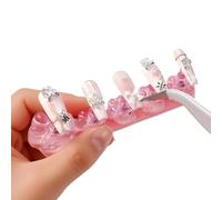 Practice Nail Holder Multi-Purpose Reusable and Beautiful Magnetic DIY Nail Holder for DIY Nail Decorating Practice Base for Manicure at Home and Salon