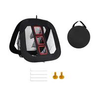 Practice Net with 3 Openings for Control | Including Carry Bag Setup for Chipping and Pitching Short Game Exercises Home Practice Backyard Fun
