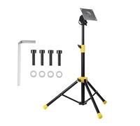 Practice Pad Stand - Sturdy Iron Tripod Base, Adjustable Height Drum Racks Mount, Silent Lifting Training Gears Holder, Stable Percussion Instruments Parts - For Desk Audio Studio Home Lives