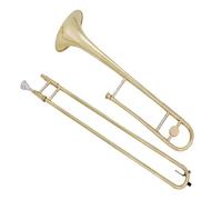 Practice Performance Alto Trombone Set B Flat Instrument Beautiful Appearance(Gold)