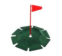 Practice Putting Cup with Flag Putter Training Aid for Indoor Outdoor Sports Red Flag