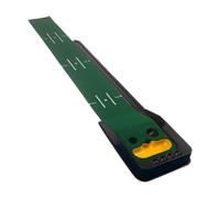 Practice putting mat for golf, golf practice pad in green for hitting, golf training mat, putter training accessories for home and garden