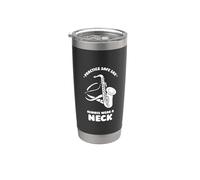 Practice Safe Sax Always wear a Neck - Saxophone Stainless Steel Insulated Tumbler