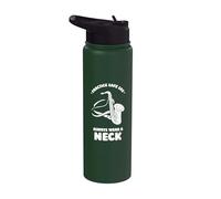 Practice Safe Sax Always wear a Neck - Saxophone Stainless Steel Insulated Water Bottle
