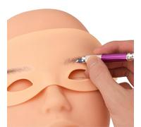 Practice Skin for Tattooing Microblading Practice Skin with Strap Fake Skin Silicone Eyebrow Tattoo Practice Headband Wearable Eyebrow Tattoo Practice Headband 3pcs