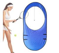 Practice Tennis Targets - Self Standing, Mat System, Visual Aiming Zone Fabric, Quick Collapse Pole Structure, Swing Accuracy Improvement Aid | Ground Stake Set For Solo Drill train Lesson Club Team