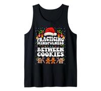Practicing Mindfulness Christmas Yoga Zen Meditation Xmas Tank Top
