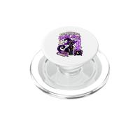 Practicing the Dark Arts Black Cat Witch Halloween PopSockets PopGrip for MagSafe