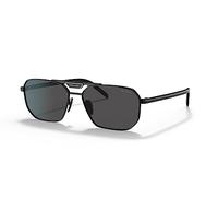 Prada Man PR 58YS 1AB5S0 Sunglasses Metal Black Grey Squared Normal
