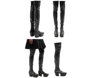 Prada Boots Over-the-Knee Platform Overknee Gothic Shoes 37