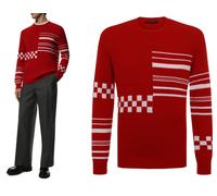 Prada Cashmere Sweater Knitted Intarsia Jumper