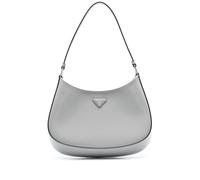 Prada Cleo brushed leather shoulder bag - Grey OS
