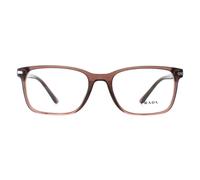 Prada Eyeglasses PR14WV 17O1O1 Brown Transparent Men