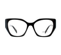 Prada Woman PR 18WV 1AB1O1 Optical frames Acetate Black Transparent Geometric Normal