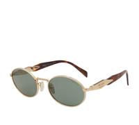 Prada Eyewear 65ZS Sunglasses Pale Gold/Dark Green