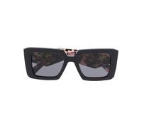Prada Eyewear Symbole oversized square-frame sunglasses - Black One Size