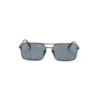 Prada Eyewear triangle-logo rectangle-frame sunglasses - Black One Size