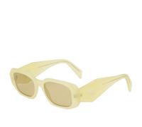 Prada Eyewear Women's 17WS Sunglasses Frosted Vanilla/Yellow One Size