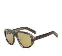 Prada Eyewear Women's C05S Sunglasses Striped Laguna/Green Olive