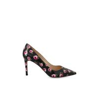 Prada floral-print patent leather pumps - Black 39.5