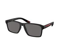 Prada Linea Rossa Man PS 05YS DG002G Sunglasses Injected Black Grey Squared Polarized