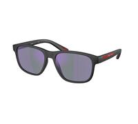 Prada Linea Rossa Man PS 06YS 1BO10J Sunglasses Injected Black Blue Pillow Normal