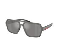 Prada Linea Rossa Man Prada Linea Rossa PS A06S 16X7W1 Sunglasses Injected Grey Grey Pilot Mirrored