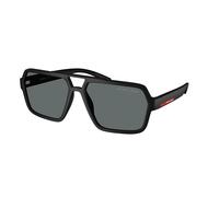 Prada Linea Rossa Man PS A06S DG002G Sunglasses Injected Black Grey Pilot Polarized