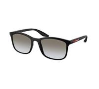 Prada Linea Rossa Man Prada Linea Rossa PS A08S 1AB0A7 Sunglasses Injected Black Grey Pillow Normal Shaded