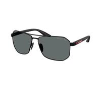 Prada Linea Rossa Man PS A53S DG05Z1 Sunglasses Metal Black Grey Pilot Polarized