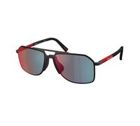 Prada Linea Rossa Man Prada Linea Rossa PS B51S 1BO08F Sunglasses Metal Black Grey Pilot Mirror