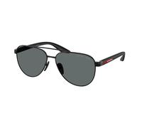 Prada Linea Rossa Man PS A52S 1AB5Z1 Sunglasses Metal Black Grey Pilot Polarized