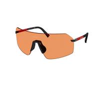 Prada Linea Rossa Man Sunglass PS B50S - Frame color: Black, Lens color: Orange
