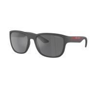 Prada Linea Rossa Man Sunglass PS 01US Active - Frame color: Grey Rubber, Lens color: Grey Mirror Black