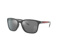 Prada Sport PS02WS Sunglasses Grey Rubber / Dark Grey Silver Mirror Polarized