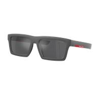 Prada Linea Rossa Man Sunglass PS 02ZSU - Frame color: Metal Grey, Lens color: Grey Mirror Silver