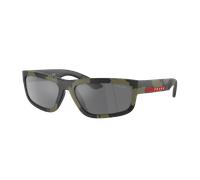 Prada Linea Rossa Man Sunglass PS 05ZS - Frame color: Green Mimetic Rubbered, Lens color: Grey Mirror Black