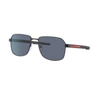 Prada Linea Rossa Man Sunglass PS 54WS - Frame color: Black Rubber, Lens color: Blue
