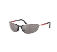 Prada Linea Rossa Man Sunglass PS 55ZS - Frame color: Matte Champagne, Lens color: Purple Brown Mirror Silver