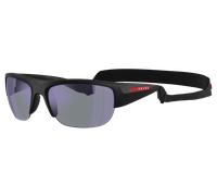 Prada Linea Rossa Man Sunglass PS A01S - Frame color: Matte Black, Lens color: Dark Blue Mirror Violet