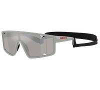 Prada Linea Rossa Man Sunglass PS A03S - Frame color: Matt Iron Grey, Lens color: Light Grey Mirror Silver