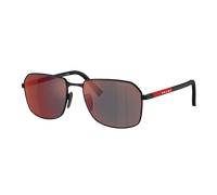 Prada Linea Rossa Man Sunglass PS A51S - Frame color: Rubber Black, Lens color: Mirror Grey