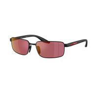 Prada Linea Rossa Man Sunglass PS B54S - Frame color: Matte Black, Lens color: Red Polarized