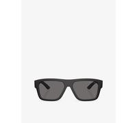 Prada Linea Rossa PS 04ZS DG002G Man Sunglasses Injected Black Grey Squared Polarized