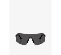 Prada Linea Rossa Prada Linea Rossa Ps B50S Irregular-Frame Metal Sunglasses Black