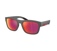 Prada Linea Rossa PS 01ZS 16X02U Man Sunglasses Nylon Silver Brown Pillow Mirror